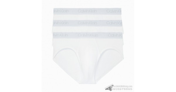 Quần lót nam Calvin Klein NB2867 Pima Cotton Hip Brief 3-pack White